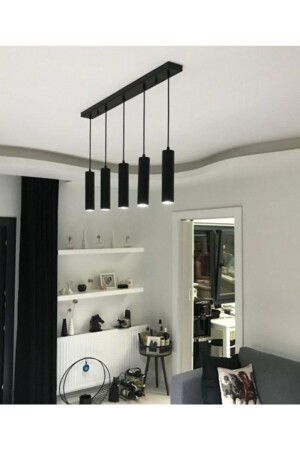 MNZ-Retro Rustic Row Table Top Pendant Lamp Chandelier Gu10 مصباح LED ضوء النهار متضمن MYL002266 - demet habek mylights