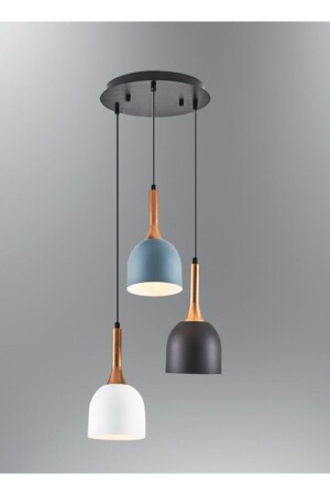 MNZ-Retro Rustic Vintage Triple Pendant Lamp شمعة MYL002629 - demet habek mylights