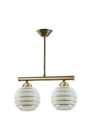 غرفة المعيشة من MNZ-Retro - المطبخ - غرفة النوم الروستيكية الزجاج الأبيض الذهبية مزدوجة الشنارة serenimoikili - Modavize