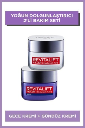 ملء MNZ-Revitalift ملء مكثف التكثيف كريم ليلي مضاد للشيخوخة 50 مل + كريم ليلي 50 مل PKTFLLDOLYGCBKG - L'Oreal Paris