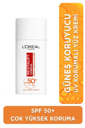 MNZ-Revitalift SPF سريري 50+ يومي حماية فوق البنفسجية عالية كريم أشعة الشمس لم وجه 50 مل - L'oreal Paris