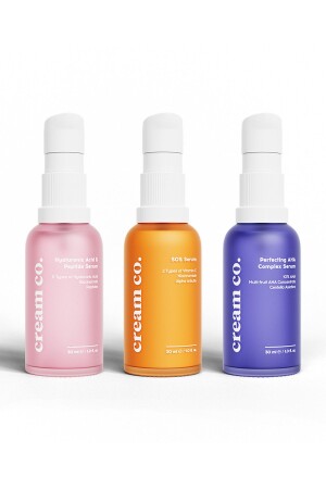 MNZ-Revitalising Flesh Anti-Acne Pore Firming Smoothing Renewing Serum Care Set CC121 - Cream Co.