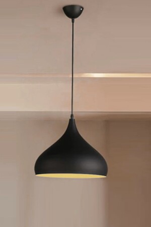 MNZ-Reyes عصرية الظهيرة اللون الأسود المعدني مصباح العلق الكافي - المطبخ واحد الشنابل LA155523000015 - Fer Avize