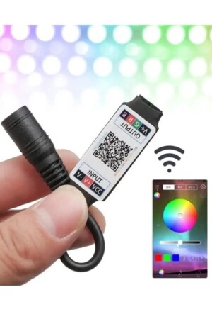 MNZ-Rgb Strip Led Control Module Led Control من الهاتف مع بلوطوت - Jetcom