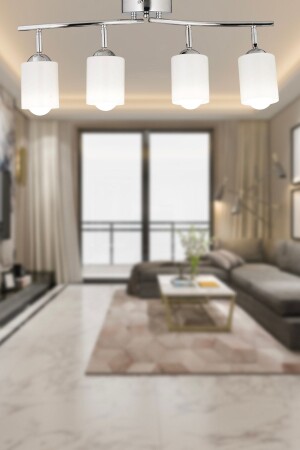 MNZ-Riley 4-piece Chrome Spot Glass مرسى عصري مطبخ غرفة المعيشة طلاء شمعة 3628-4B-CH - Apliqa