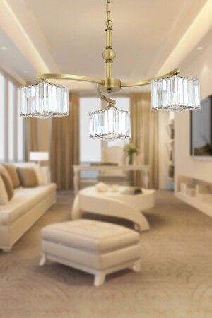 MNZ-Rima 3 أسلحة حجر البلور القديم التصميم الحديث غرفة المعيشة-غرفة النوم غرفة المعيشة البلورية شمعة 3405-03-FR - Apliqa