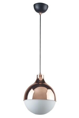 MNZ-Rima عصرية الراجعية النحاس لون الزجاج الأبيض غرفة المعيشة - المطبخ - غرفة النوم واحد الشنابل rimebakırtekli - Fer Avize