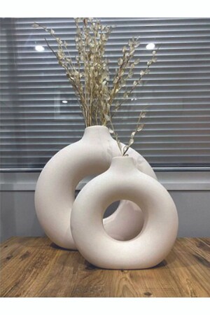 (MNZ-Ring Vase) مجموعة كبيرة و صغيرة من اثنين - Tema Home