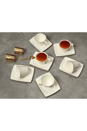 كوب الشاي من الذهب من MNZ-Riva Set 200cc 12 قطعة 04PLM005673 - Porland