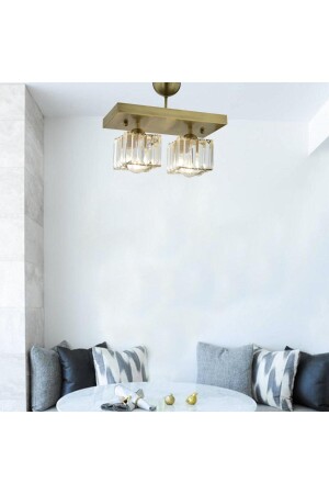 MNZ-Rivia 2 Piece قديم المطبخات الكريستال والحجر تصميم عصري الكريستال غرفة المعيشة شمعة 3416-02-FR - Apliqa