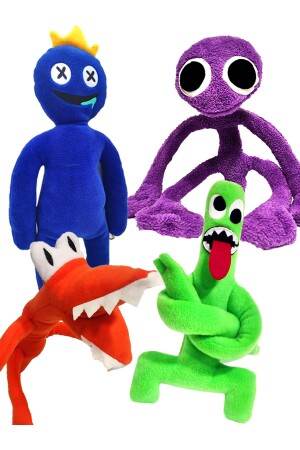 MNZ-Roblox قوس قزح الأصدقاء بلوش لعبة مجموعة من 4 زرقاء - Pufline