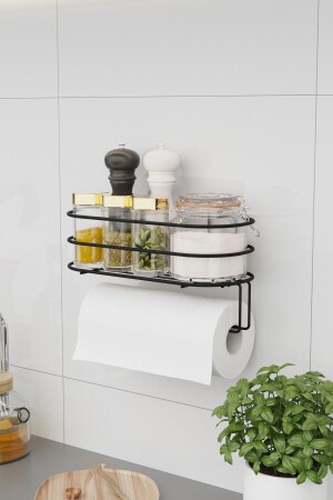 عاتق منشفة MNZ-roll اللاصقة منشفة ورقية عاتق منشفة ناجب منشفة طاولة خدمة المطبخ عرض منظمة منشفة مع غرفة - Bino