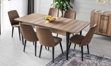 مجموعة طاولة الطعام من طراز MNZ-Romana - Cadde Yıldız