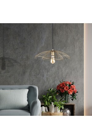 MNZ-Root تصميم خاص مصباح معلق بالأسلاك الحديثة شمعة ذهبية - Nest Aydınlatma