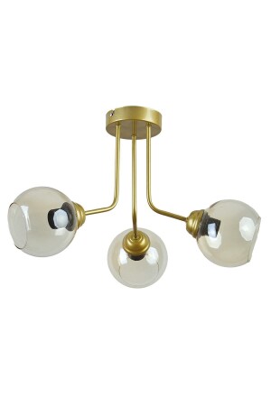 MNZ-Rosa تصميم عصري كافي مطبخ غرفة المعيشة الملونة القديمة عسل الزجاج 3 قطع الشنابل ROS5 - Modavize