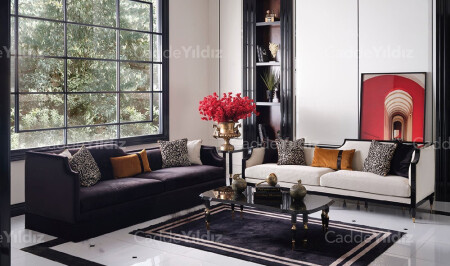 مجموعة غرفة المعيشة MNZ-Rosa - Cadde Yıldız