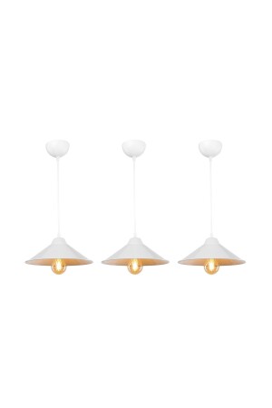 MNZ-Rose 3-piece pendant lamp شمعة كنديليار أبيض K90 KC-MAYA3 - Abralight
