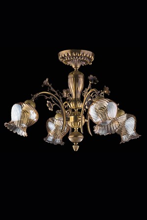 MNZ-Rose 4 Arm Chandelier Antique BS. 7221-52-44 ب - Avize çarşısı