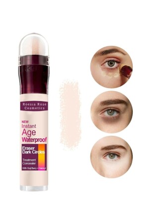 MNZ-Rose مضادة للسن مقاومة للماء تحت غطاء العين متوسط النغمة 6 مليل - Roesıa Rose Cosmetics