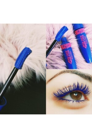 (MNZ-Rose Blue Mascara Eyes) (ماسكارا زرقاء ثلاثية الأبعاد) - Roesıa Rose Cosmetics