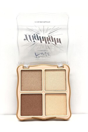 MNZ-Rose Highlight V Face 4-piece Illuminator - 4 ألوان لقطة الضوء - Roesıa Rose Cosmetics