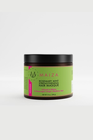 MNZ-Rosemary Mint تقوية قناع الشعر - قناع روزماري للقناع القناع الشعر 340 مل - Maiza