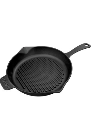 علبة الشواء المكسرة MNZ-Round Grill Pan مع مسدس معدني 28 سم 2016ST02122878 - Lava