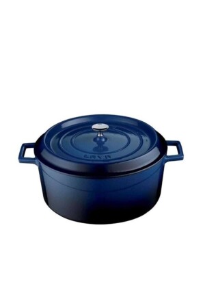 (MNZ-Round Pot 28 سم) عصري الأزرق (Fma04442 LAVA 27) - Lava