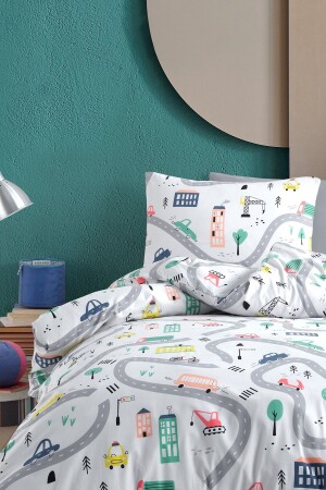 MNZ-Route 100% القطن Ranforce الواحد غطاء غطاء غطاء 160x220 - Cote Blanc