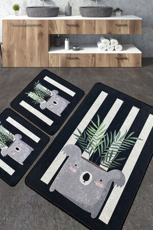 MNZ-Rovio حمام السجادة Djt مجموعة من 3 حمام السجادة غسيل غير المنزلق 8683264273650 - Chilai Home