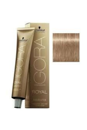 MNZ-Royal Absolutes Permanet Anti Age Hair Dye رقم: 8-140 خفيفة أوبورن ساندري بيج 60 مل i031 - Igora