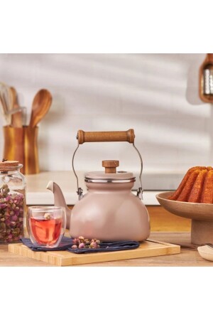 MNZ-Royal Enamel Teapot - Mink - 2400 مل 01ESN071 - Emsan