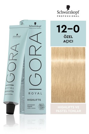 MNZ-Royal Highlifts Tones Pastel 12-0 صباغة خاصة للوضوء للشعر 60ml 4045787355376 - Igora