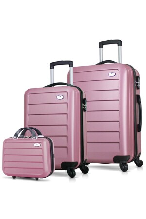 MNZ-Ruby Abs Cabin متوسط و الفاني حجم الورد الذهب 3 قطع مجموعة الحقائب - My Valice