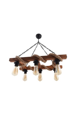 MNZ-Rustic 6-piece Chandelier مع سلم QBQVEAVİZE9 - Vedemo