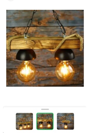MNZ-Rustic Nigrum Wood Chandelier with Rope 2 طراز الحزمة 37ماكسيفم37 - M.C