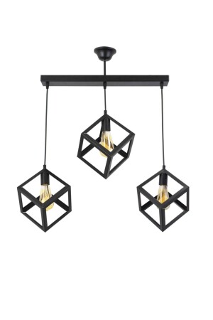 MNZ-Rustic Retro Model هندسي مصباح العضو المعدني مكعب الشنابل LMBDR35283DD - Lambadar