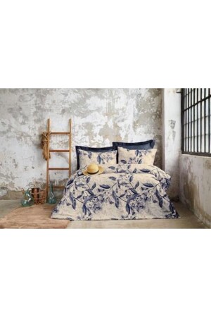 مجموعة غطاء غطاء مزدوج من سادة MNZ-Rutha Satin 04BSR 05078 - İssimo Home