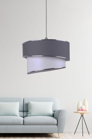 MNZ-Ruzgar Modern Single Pendant Lamp Anthracite Chandelier R. 89a ES-RZGS2 - Eslight