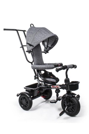 MNZ-Rv501 الدراجة المضادة الدراجة الأطفال على 3 عجلات مع التحكم الوالدين الرمادي RV501 - Rival