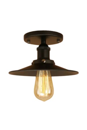 MNZ-Rys ريترو المعدني السقف Plofyoner Black Chandelier قطر: 23 سم rys804 - Rsylight