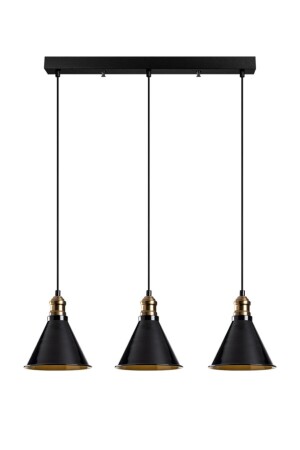 MNZ-Rys Retro Black 3 Piece Table Top Row ديكوراتي مصباح معلق روستيك عرض الشانديلي 60 سم rys6038 - Rsylight