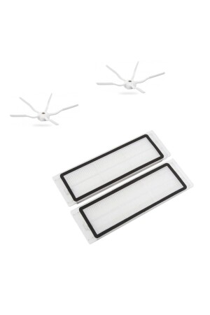 MNZ-S5 S5 Max S6 S6 نظيف متوافق الجيل الجديد Hepa مرشح 5 الذراع جانب فرشة مجموعة LIN326598124579 - Roborock