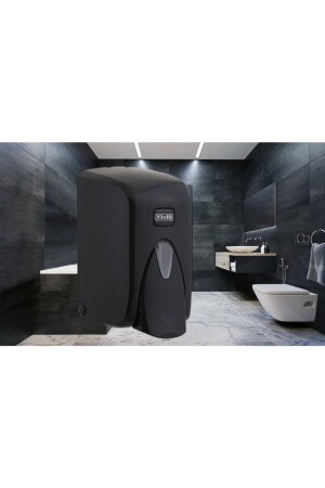 MNZ-S5b 500 ج. حاوية سوداء مصدر صابون سائل - جهاز مصدر صابون سائل SG0045 - Genel Markalar