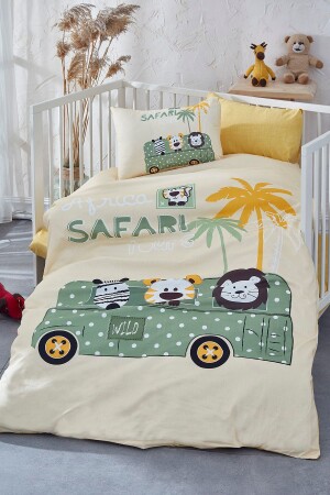 MNZ-Safari Digital Printed 3D Cotton Baby Duvet Cover Set - Bonjardinhome