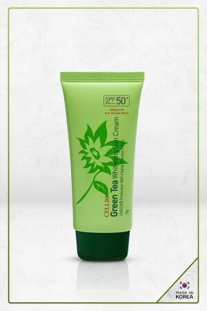 مكافحة النوم والثديات المهدئة من MNZ-Safing Spf50+ Pa+++ Uva/uvb كريم واقي الشمس يحتوي على الشاي الأخضر - Dr. Cellio