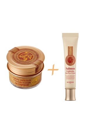 مكنة (MNZ-Salmon Concealer) (1) + كريم عينات لضوء السلمون - Skinfood