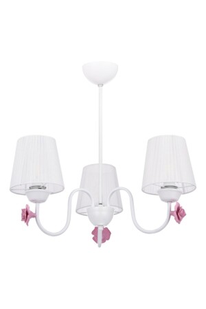 MNZ-Samara 3-piece Chandelier أبيض (بقبعة بيضاء) PA. 0282 - polataydinlatma
