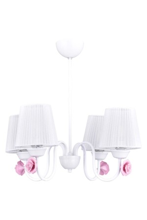 MNZ-Samara 4-piece Chandelier أبيض (مع قبعة بيضاء) PA. 0283 - polataydinlatma
