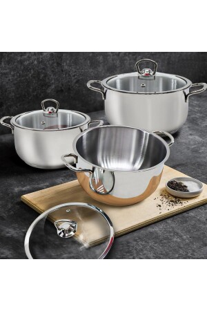 MNZ-Samira 16-18-20 سم إعداد أدوات الطبخ TYC00810594751 - Sole